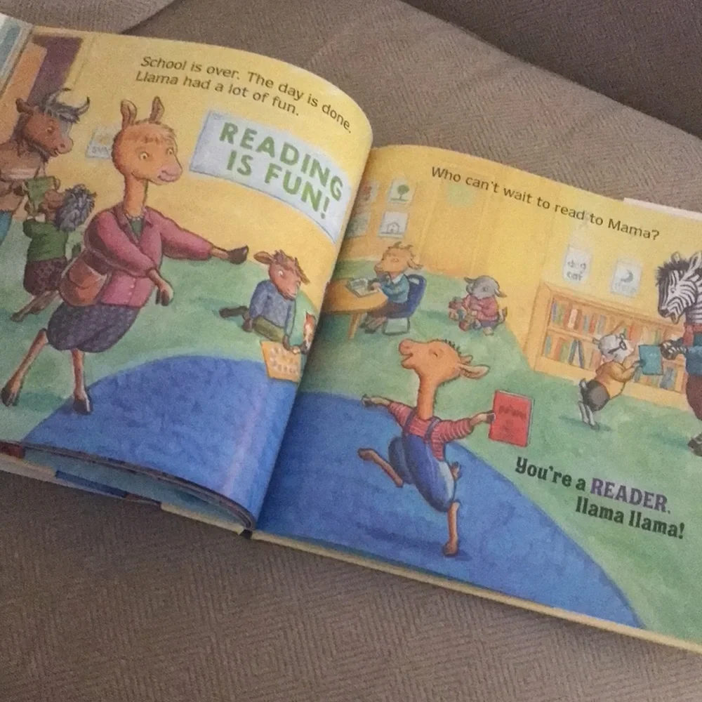 NEW Llama Llama Loves to Read by Anna Dewdney Hard Cover Book w/ Dust Cover